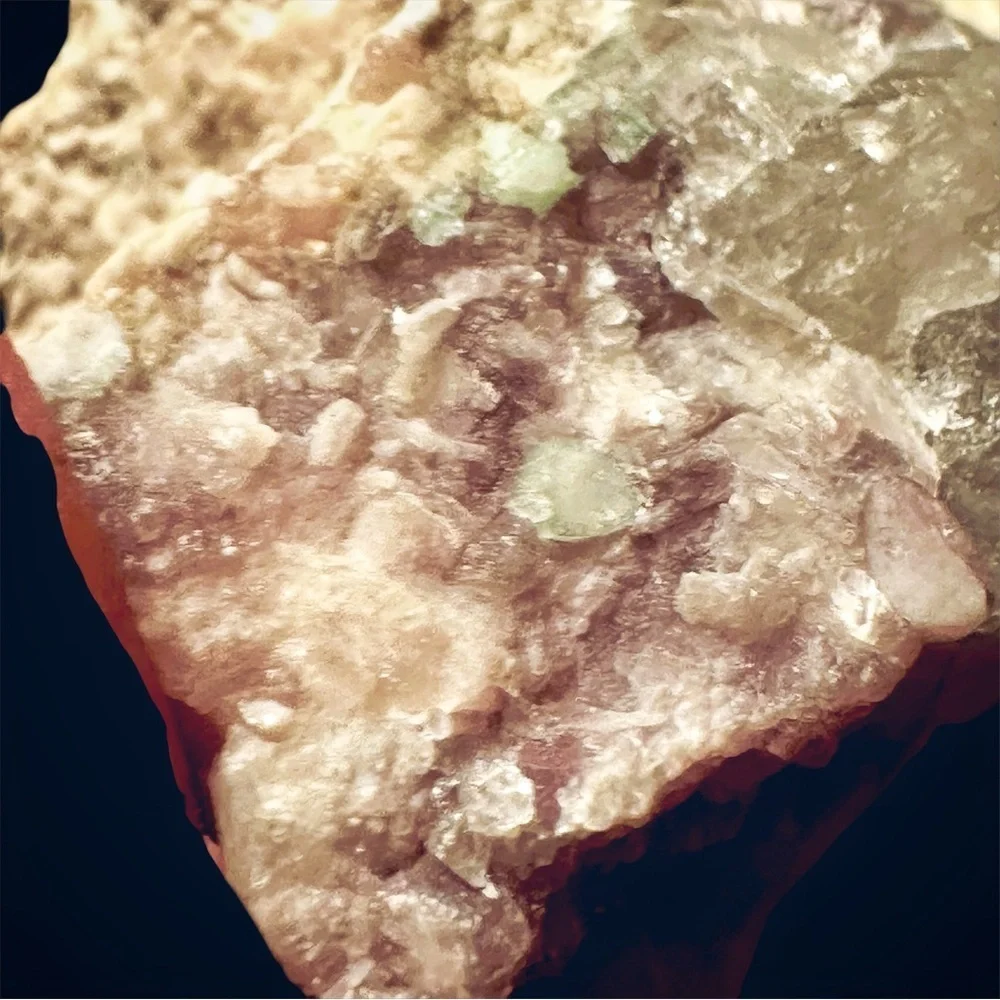 Pink Tourmaline Gem Lepidolite in Milky Quartz Feldspar Natural Crystal Matrix